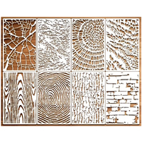 Texture Stencils 8 Piece Set