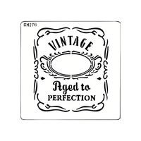 Vintage Aged To Perfection Stencil 15cm