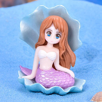 Mermaid In Shell Toy Decoration 6cm