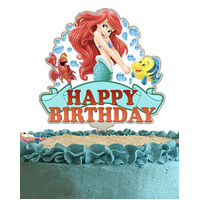 Acrylic Mermaid Ariel Cake Topper