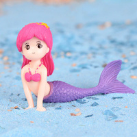 Mermaid Purple Tail Toy Decoration 4.5cm