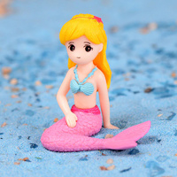 Mermaid Sitting Toy Decoration 