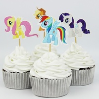 My Little Pony Cupcake Picks 24 Pieces