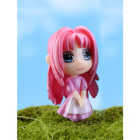 Pink Dress Girl Figurine 
