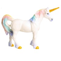 Unicorn Multi Coloured tail Resin Toy Topper