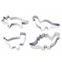 4PC DINOSAUR COOKIE CUTTER SET