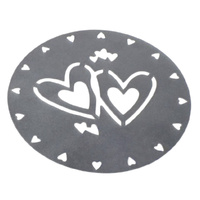 HEARTS STENCIL 19CM