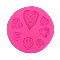 FANCY HEARTS SILICONE MOULD