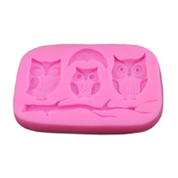 3 OWLS SILICONE MOULD