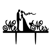 Acrylic Mr & Mrs Cake Topper 11cm