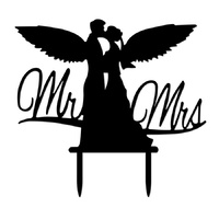 Acrylic Mr & Mrs Cake Topper 15cm