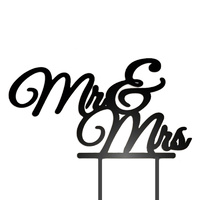 Acrylic Mr & Mrs Wedding Cake Topper