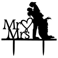 Acrylic Mr & Mrs Cake Topper 14.9cm