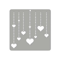 Hearts Stencil