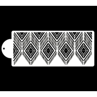 Diamond Pattern Stencil Large