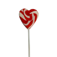 Swirly Red Heart Lollipop 12 Grams