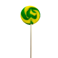 Swirly Green And Yellow Lollipop 12 Grams
