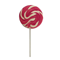 Swirly Pink - White Lollipop 12 Grams