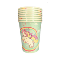 Paper Cups Unicorn 8PK