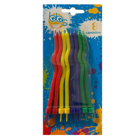 Spiral Candle 8pk