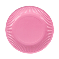 9in Paper Plates Light Pink 10PK