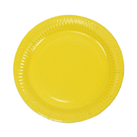 9in Paper Plates Yellow 10PK