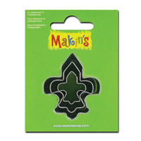 Makins Fleur De Lis Cutter set 3pcs