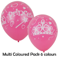 Princess Balloons 6pcs