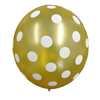 Gold Dot Balloons 6pcs