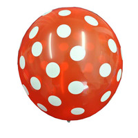 Red Dot Balloons 6pcs