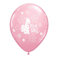 Its A Girl Balloons 6pcs