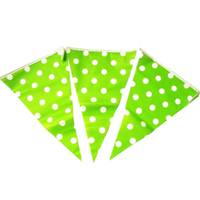 Lime Green Dots Flag Banner