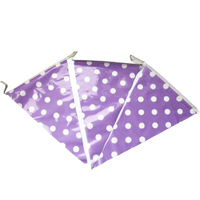 Purple Dots Flag Banner