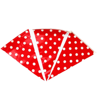 Red Dots Flag Banner