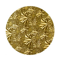 Gobake Cake Board Round Masonite 4mm Gold - 8 Inch
