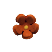 10mm Mini Icing Daisy Orange