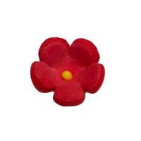 10mm Mini Icing Daisy Red