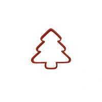 Round Edge Xmas Tree Fondant / Cookie Cutter 6cm