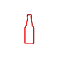 Beer Bottle Fondant / Cookie Cutter 