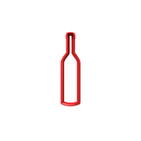Wine Bottle Fondant / Cookie Cutter 12cm