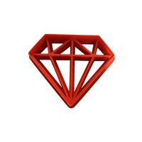 Diamond Imprint Fondant / Cookie Cutter 8cm