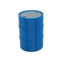 Miniature 44 Gallon Drum Decoration Blue