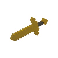 Minecraft Golden Sword Cake Topper Decoration