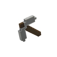 Minecraft Iron Pickaxe Cake Topper Decoration
