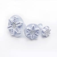 Snowflake Plunger Cutters 3Pcs