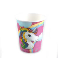 Paper Cups Unicorn Rainbow Mane  10PK