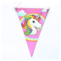 Unicorn Rainbow Mane Flag Banner