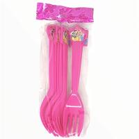 Plastic Princess Party Forks 10pc