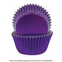 Cake Craft Purple Foil Baking Cups Pack Of 72