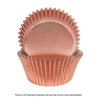 Cake Craft 408 Rose Gold Foil Baking Cups 72 Pack